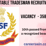 BSF Constable Tradesman Recruitment 2025